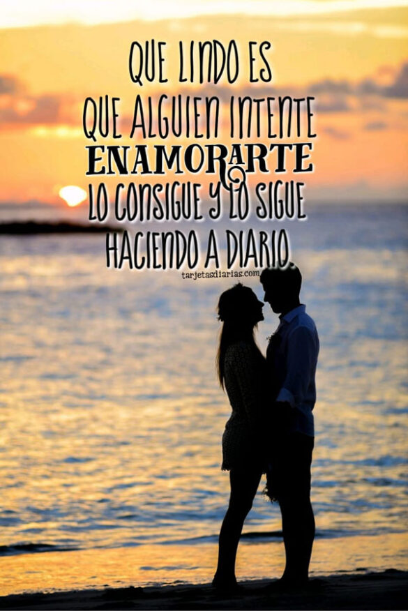 QUE ALGUIEN INTENTE ENAMORARTE Y LO CONSIGA