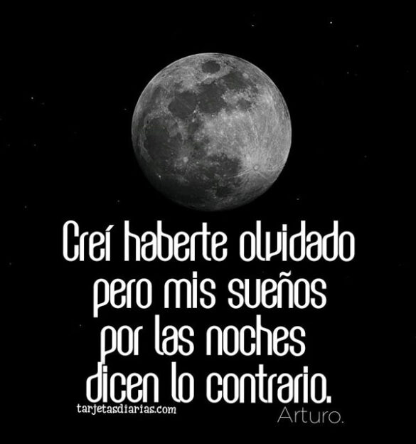 CREÍ HABERTE OLVIDADO PERO MIS SUEÑOS DICEN LO CONTRARIO