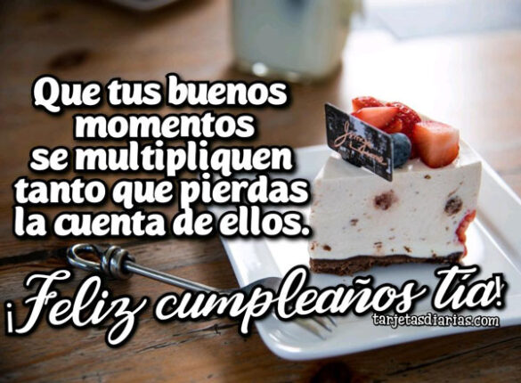 ¡FELIZ CUMPLEAÑOS TÍA!