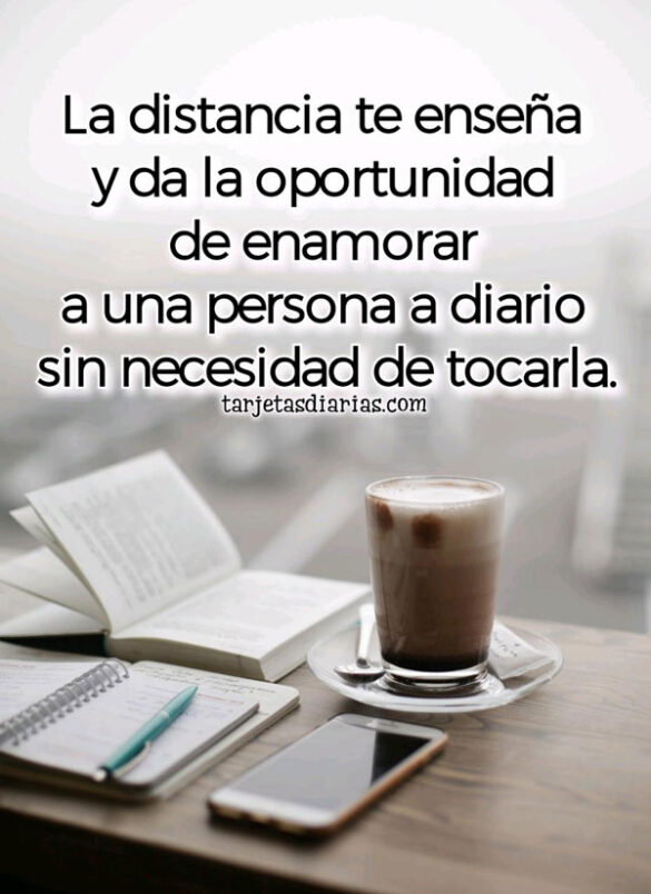 LA DISTANCIA TE ENSEÑA A ENAMORAR A UNA PERSONA A DIARIO
