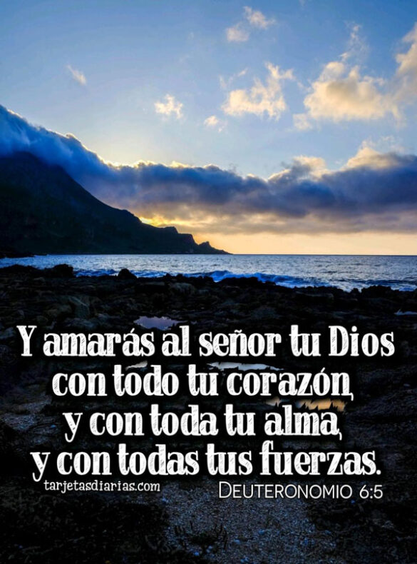 . Y AMARAS AL SEÑOR TU DIOS, CON TODO TU CORAZÓN Deuteronomio 6:5