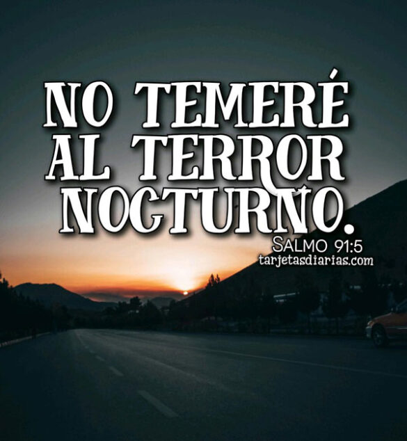 NO TEMERÉ AL TERROR NOCTURNO Salmo 91:5