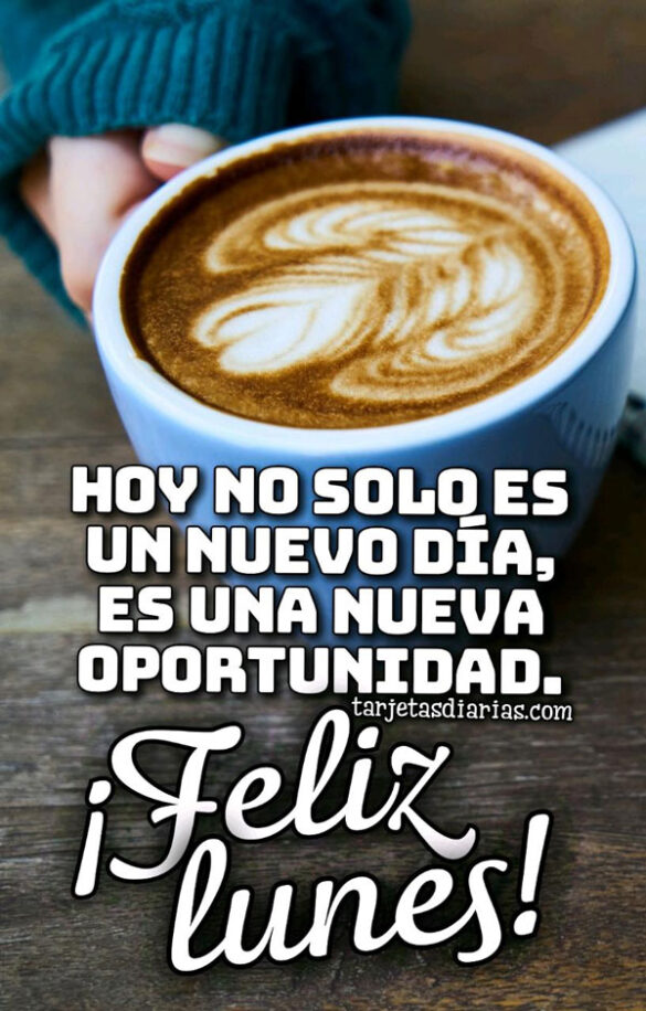 HOY NO SOLO ES UN NUEVO DÍA ES UNA NUEVA OPORTUNIDAD FELIZ LUNES