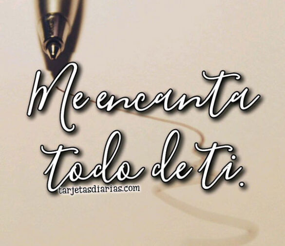 ME ENCANTA TODO DE TI
