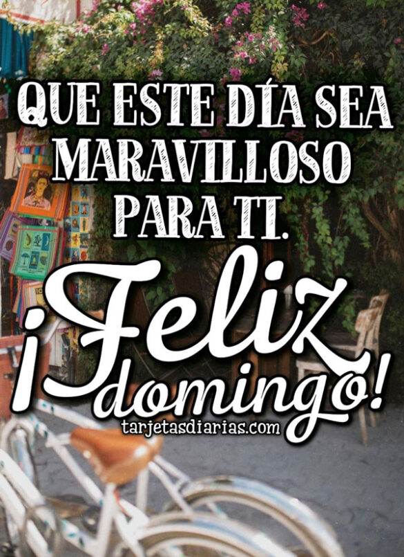 QUE ESTE DÍA SEA MARAVILLOSO PARA TI ¡FELIZ DOMINGO!