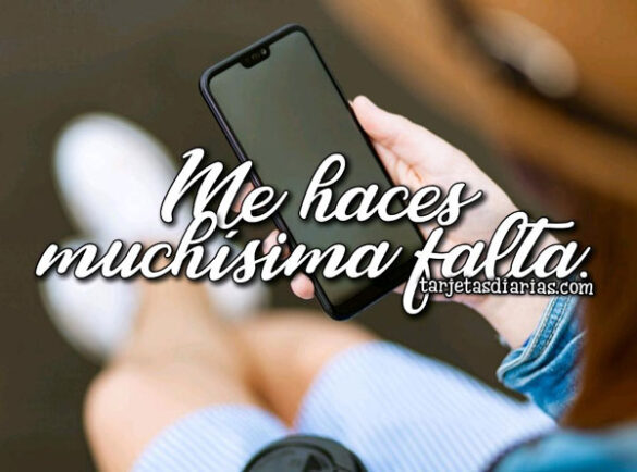 ME HACES MUCHÍSIMA FALTA