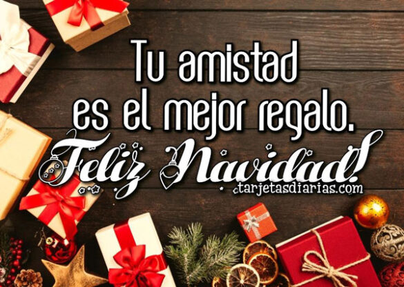 TU AMISTAD ES EL MEJOR REGALO ¡FELIZ NAVIDAD!