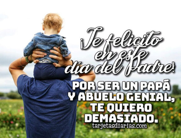 ¡TE FELICITO EN ESTE DÍA DEL PADRE! POR SER UN PADRE Y ABUELO GENIAL