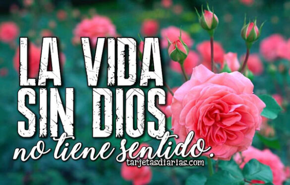 . LA VIDA SIN DIOS NO TIENE SENTIDO