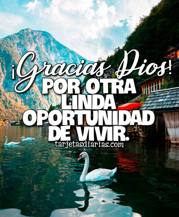 ¡GRACIAS DIOS! POR OTRA LINDA OPORTUNIDAD DE VIVIR