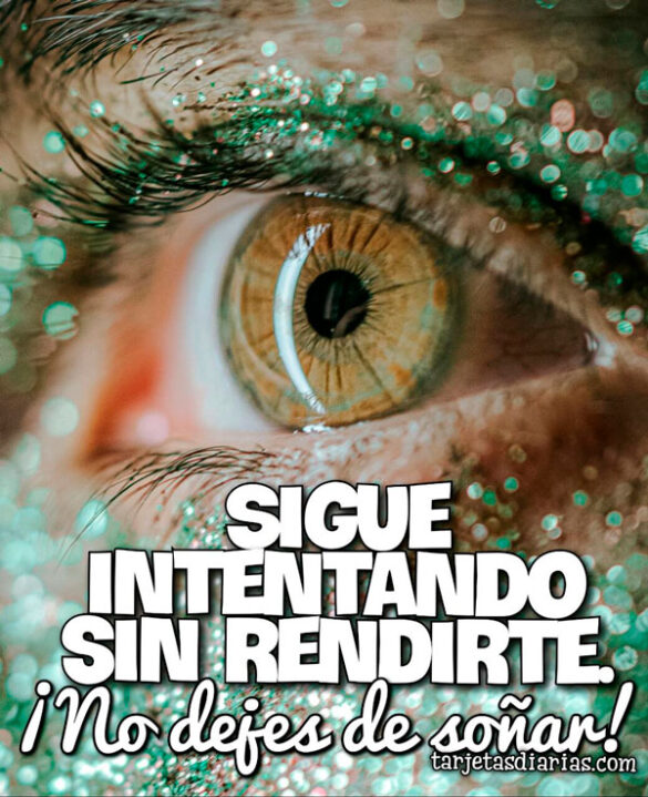 SIGUE INTENTANDO SIN RENDIRTE ¡NO DEJES DE SOÑAR!