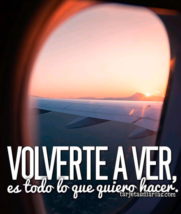 VOLVERTE A VER, ES TODO LO QUE QUIERO HACER