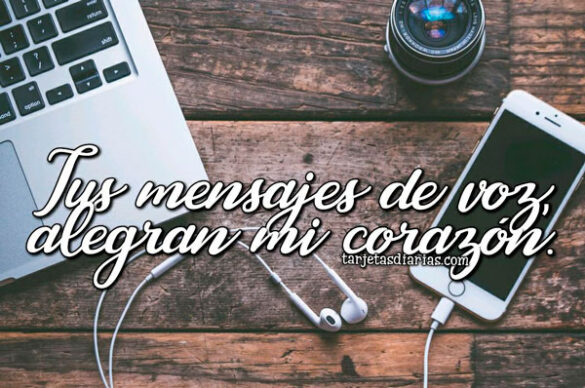 TUS MENSAJES DE VOZ, ALEGRAN MI CORAZÓN
