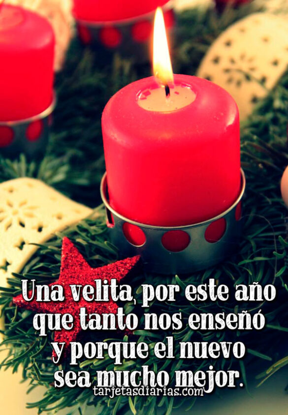 UNA VELITA POR ESTE AÑO QUE TANTO NOS ENSEÑÓ Y PORQUE EL NUEVO SEA MUCHO MEJOR