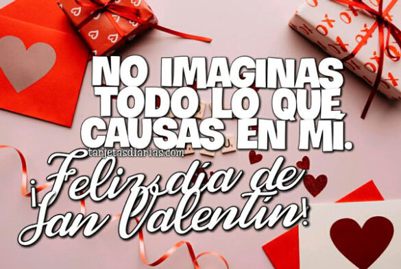 NO IMAGINAS TODO LO QUE CAUSAS EN MÍ ¡FELIZ DÍA DE SAN VALENTÍN!