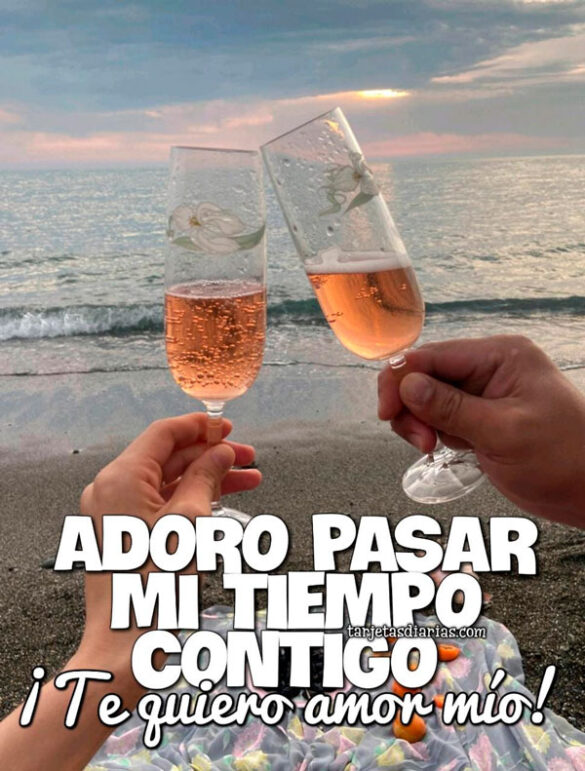 ADORO PASAR MI TIEMPO CONTIGO ¡TE QUIERO AMOR MÍO!