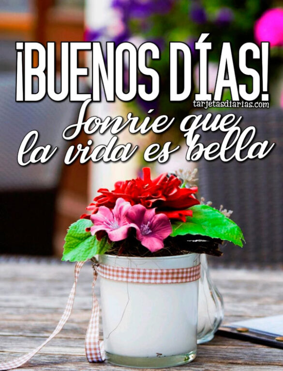 ¡BUENOS DÍAS! SONRÍE LA VIDA ES BELLA