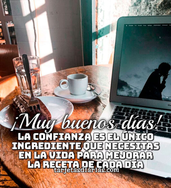 LA CONFIANZA ES EL ÚNICO INGREDIENTE QUE NECESITAS PARA MEJORAR LA RECETA DE CADA DÍA