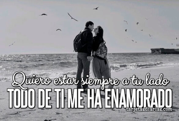 QUIERO ESTAR SIEMPRE A TU LADO, TODO DE TI ME HA ENAMORADO