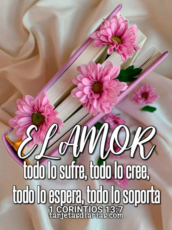 EL AMOR TODO LO SUFRE, TODO LO CREE, TODO LO ESPERA, TODO LO SOPORTA. 1 CORINTIOS 13:7