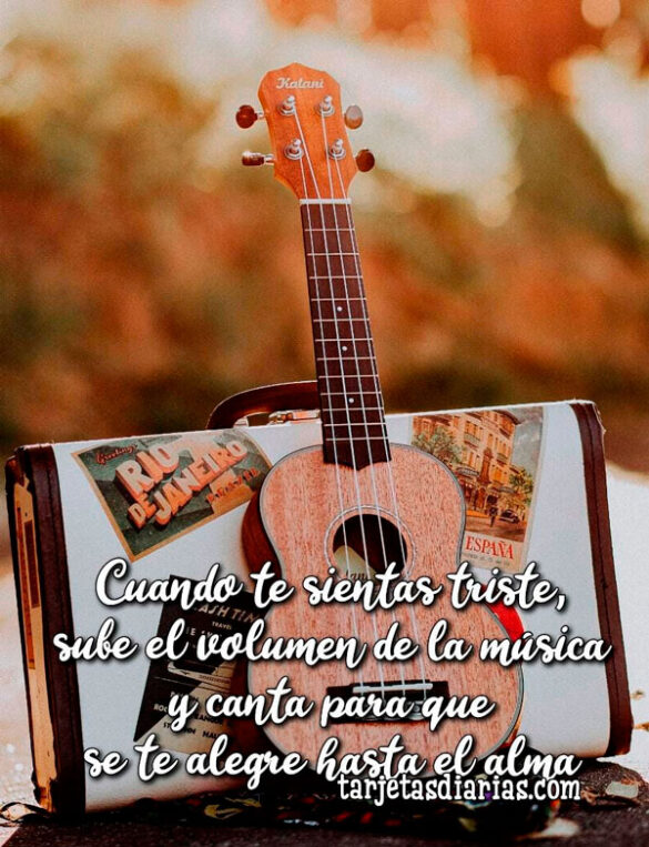 CUANDO TE SIENTAS TRISTE, SUBE EL VOLUMEN DE LA MÚSICACUANDO TE SIENTAS TRISTE, SUBE EL VOLUMEN DE LA MÚSICA