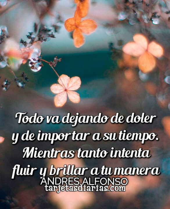 TODO VA DEJANDO DE DOLER Y DE IMPORTAR A SU TIEMPO