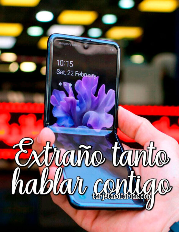 EXTRAÑO TANTO HABLAR CONTIGO