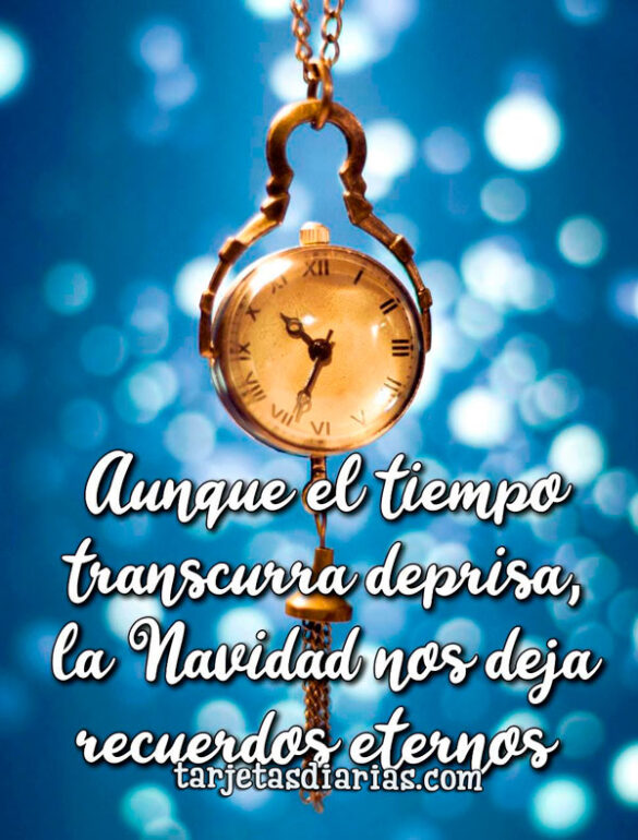 AUNQUE EL TIEMPO TRANSCURRA DEPRISA, LA NAVIDAD NOS DEJA RECUERDOS ETERNOS