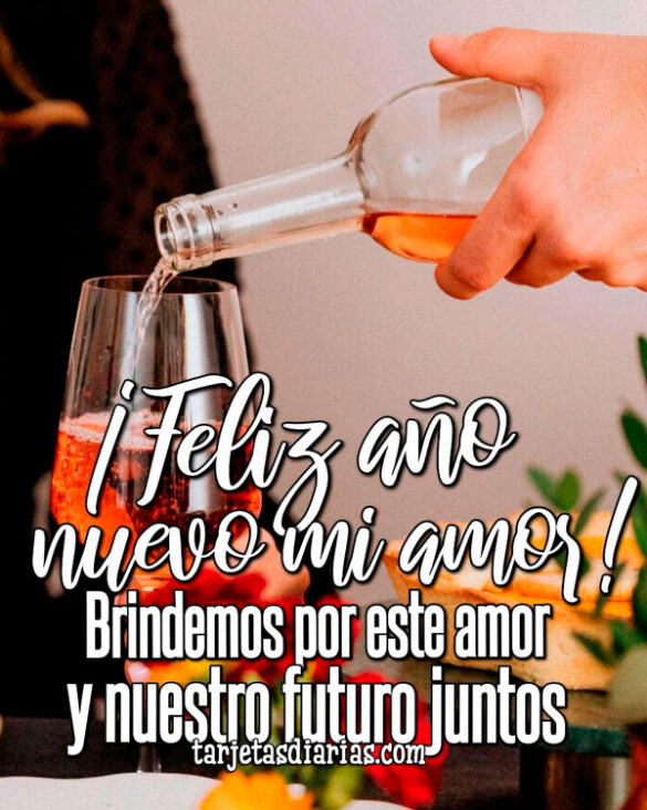 ¡FELIZ AÑO NUEVO MI AMOR! BRINDEMOS POR ESTE AMOR Y NUESTRO FUTURO JUNTOS