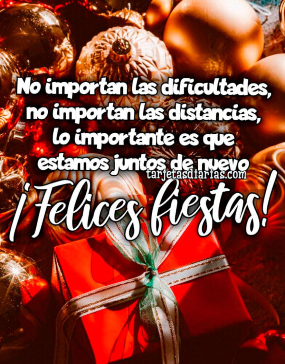 NO IMPORTAN LAS DIFICULTADES, NI LAS DISTANCIAS, LO IMPORTANTE ES QUE ESTAMOS JUNTOS DE NUEVO