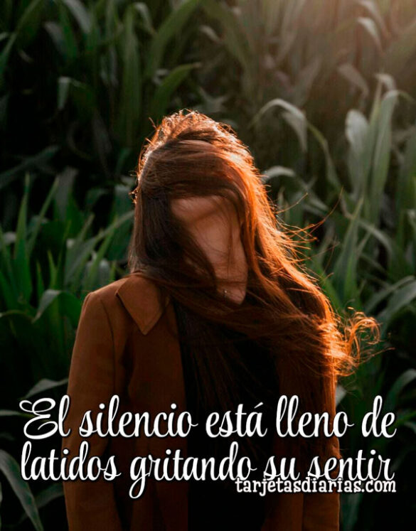 EL SILENCIO ESTÁ LLENO DE LATIDOS GRITANDO SU SENTIR