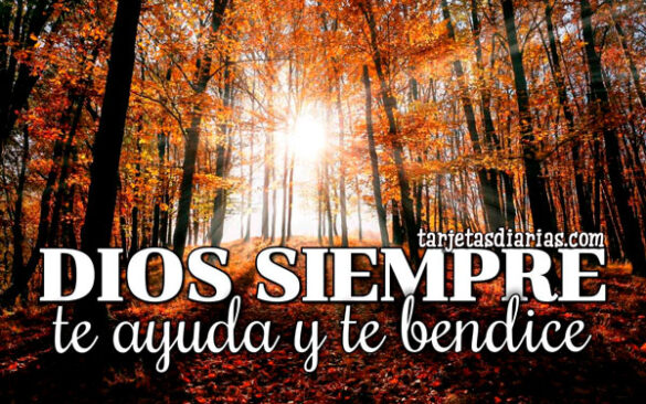 DIOS SIEMPRE TE AYUDA Y TE BENDICE