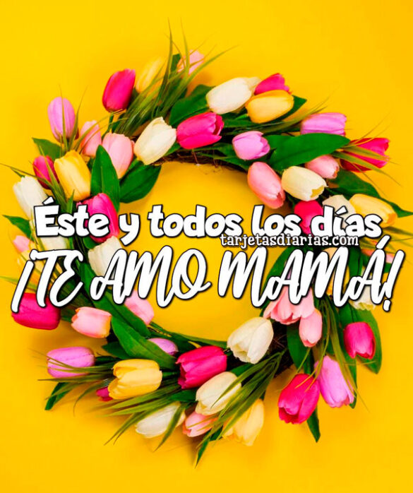 ÉSTE Y TODOS LOS DÍAS ¡TE AMO MAMÁ!