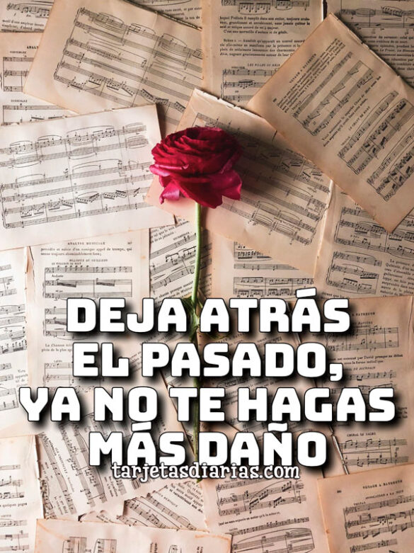 DEJA ATRÁS EL PASADO, YA NO TE HAGAS MÁS DAÑO