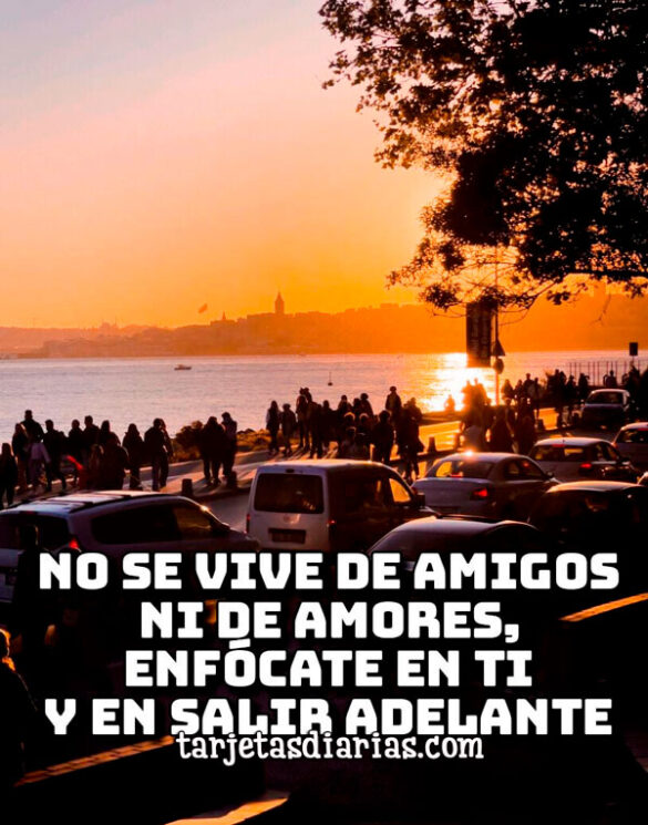 NO SE VIVE DE AMIGOS NI DE AMORES, ENFÓCATE EN TI Y EN SALIR ADELANTE
