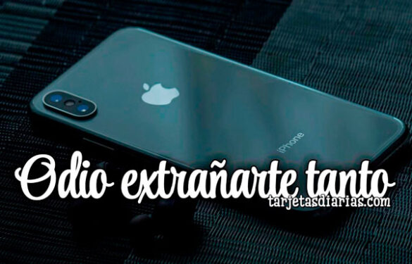 ODIO EXTRAÑARTE TANTO