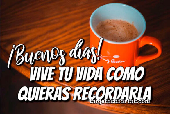 VIVE TU VIDA COMO QUIERAS RECORDARLA