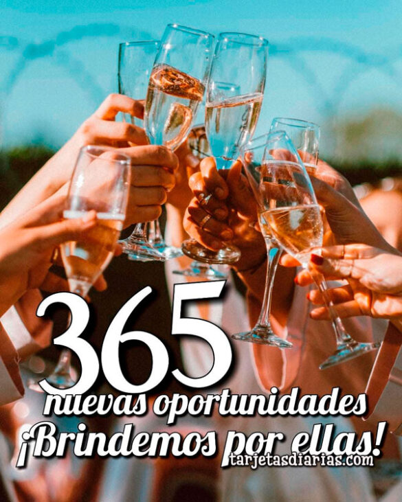 365 NUEVAS OPORTUNIDADES ¡BRINDEMOS POR ELLAS!