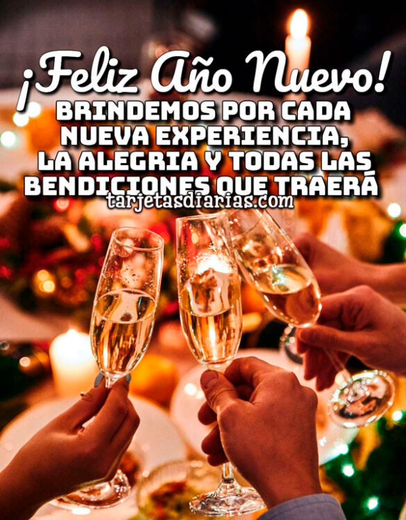 BRINDEMOS POR CADA NUEVA EXPERIENCIA