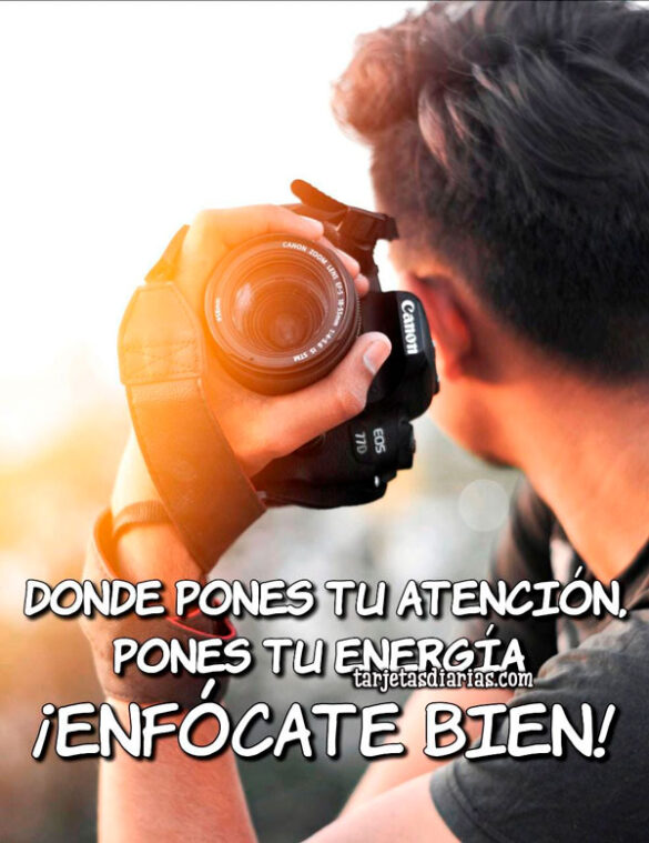 DONDE PONES TU ATENCIÓN, PONES TU ENERGÍA ¡ENFÓCATE BIEN!