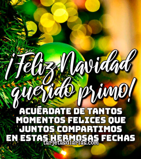 ¡FELIZ NAVIDAD QUERIDO PRIMO!
