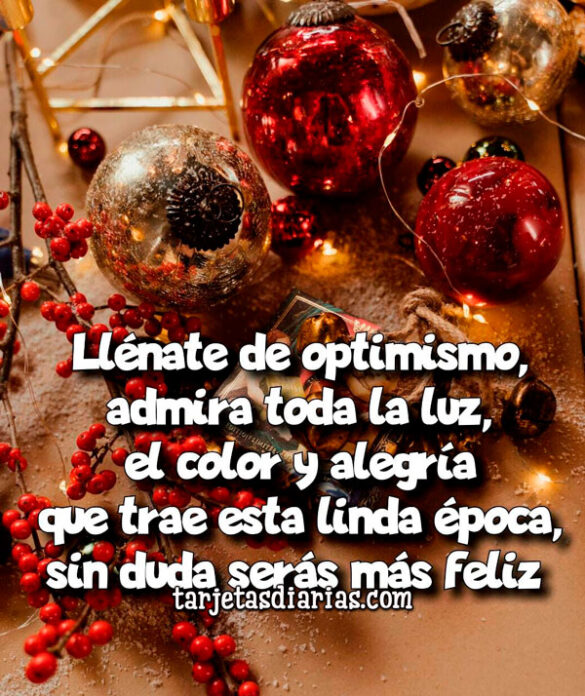 LLÉNATE DE OPTIMISMO, SIN DUDA SERÁS MÁS FELIZ