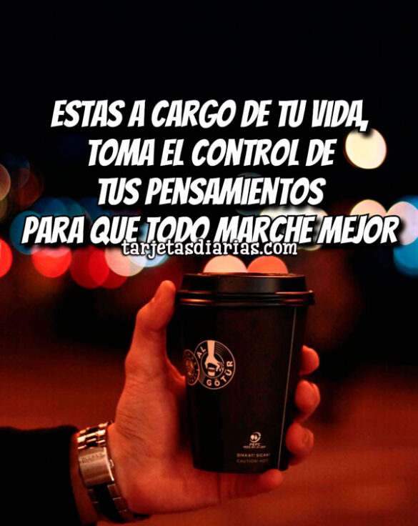 ESTÁS A CARGO DE TU VIDA, TOMA EL CONTROL DE TUS PENSAMIENTOS