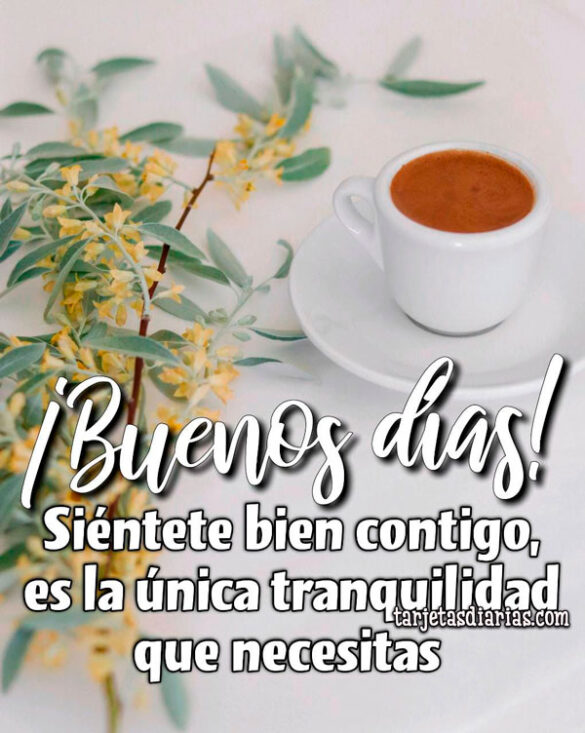 SIÉNTETE BIEN CONTIGO, ES LA ÚNICA TRANQUILIDAD QUE NECESITAS