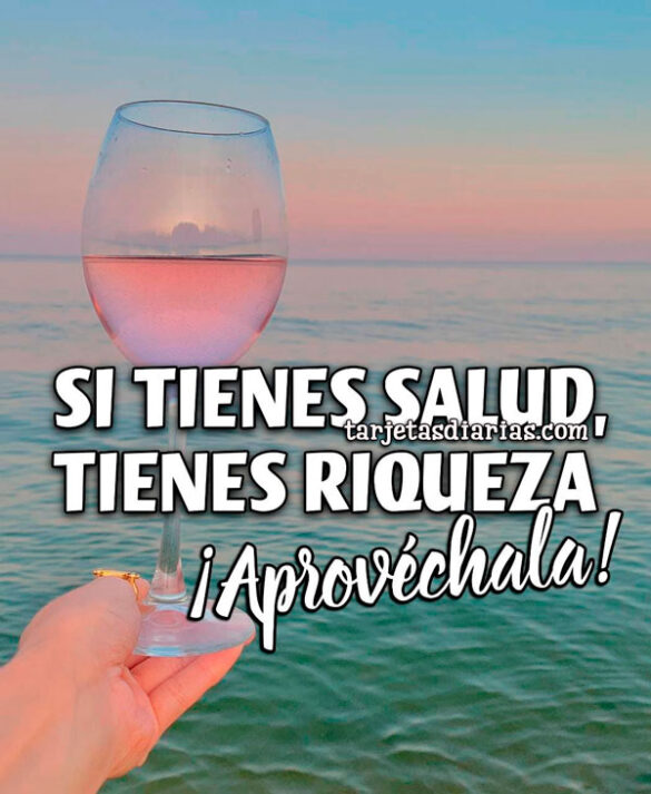 SI TIENES SALUD, TIENES RIQUEZA