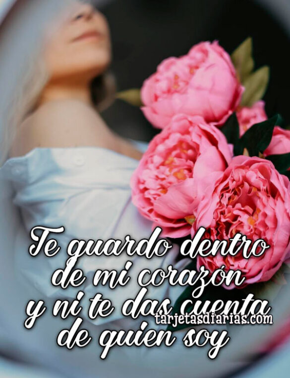 TE GUARDO DENTRO DE MI CORAZÓN Y NI TE DAS CUENTA DE QUIEN SOY