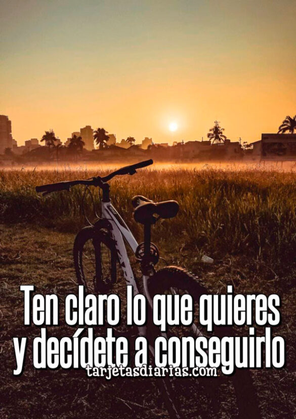 TEN CLARO LO QUE QUIERES Y DECÍDETE A CONSEGUIRLO