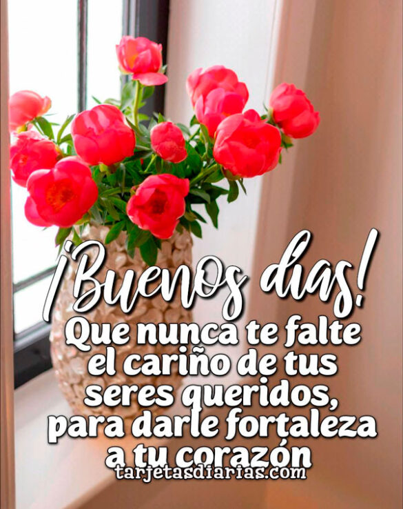 QUE NUNCA TE FALTE EL CARIÑO DE TUS SERES QUERIDOS, PARA DARLE FORTALEZA A TU CORAZÓN