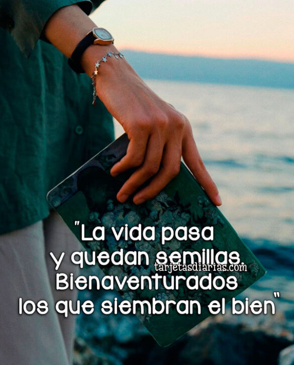 “LA VIDA PASA Y QUEDAN SEMILLAS. BIENAVENTURADOS LOS QUE SIEMBRAN EL BIEN”