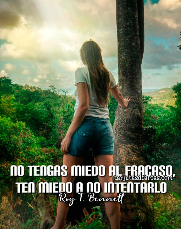 NO TENGAS MIEDO AL FRACASO, TEN MIEDO A NO INTENTARLO